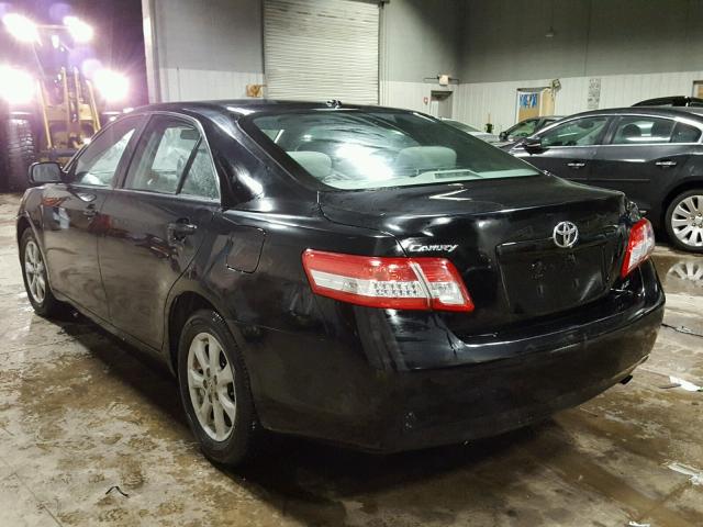 4T4BF3EK7BR201331 - 2011 TOYOTA CAMRY BASE BLACK photo 3