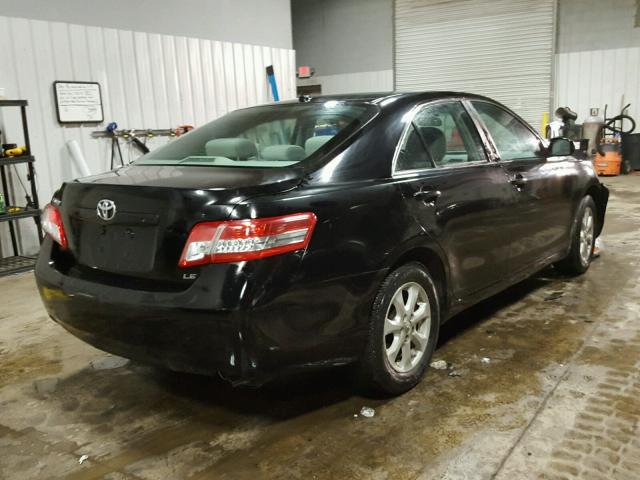 4T4BF3EK7BR201331 - 2011 TOYOTA CAMRY BASE BLACK photo 4