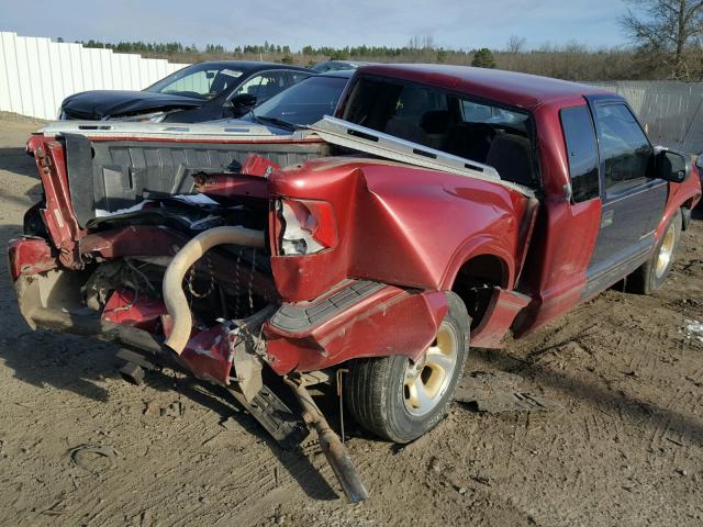 1GTCS19W0W8527583 - 1998 GMC SONOMA BURGUNDY photo 4