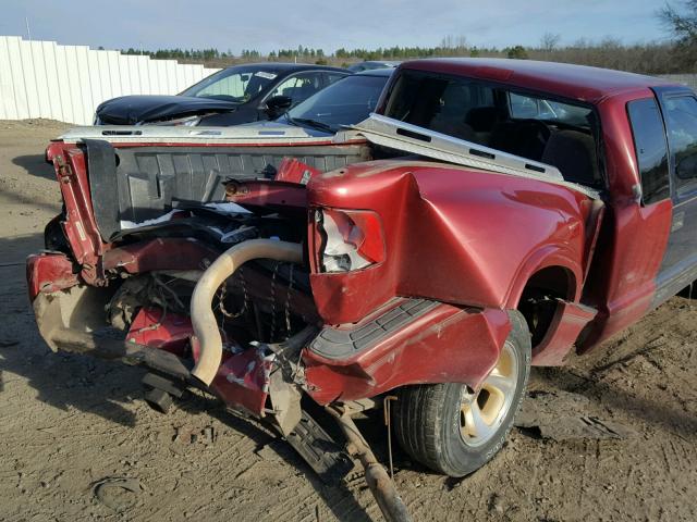 1GTCS19W0W8527583 - 1998 GMC SONOMA BURGUNDY photo 9