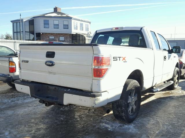 1FTEX1EWXAFA15429 - 2010 FORD F150 SUPER WHITE photo 4