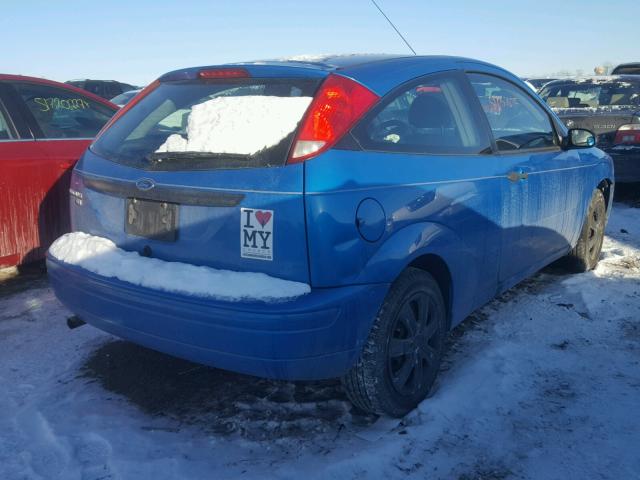 1FAFP31N17W343317 - 2007 FORD FOCUS ZX3 BLUE photo 4