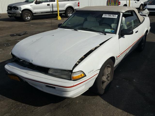 1G2JB34T5P7585328 - 1993 PONTIAC SUNBIRD SE WHITE photo 2