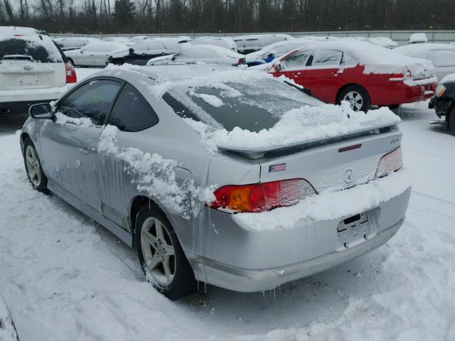 JH4DC54812C019274 - 2002 ACURA RSX GRAY photo 3