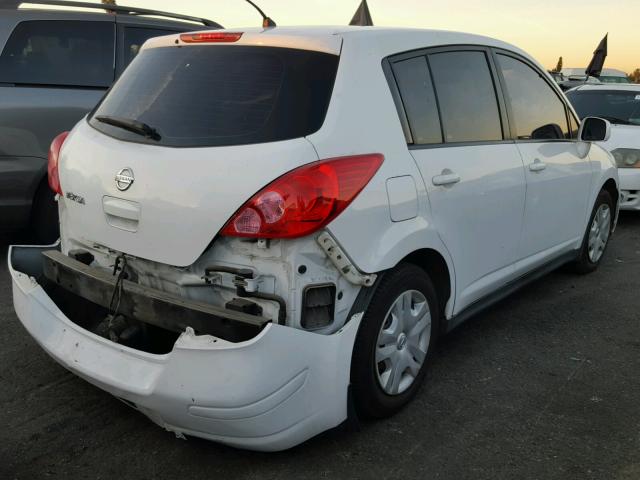 3N1BC1CP1CL364565 - 2012 NISSAN VERSA S WHITE photo 4