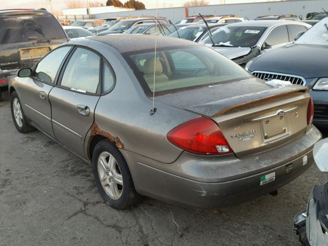 1FAHP56SX2G120344 - 2002 FORD TAURUS SEL GREEN photo 3