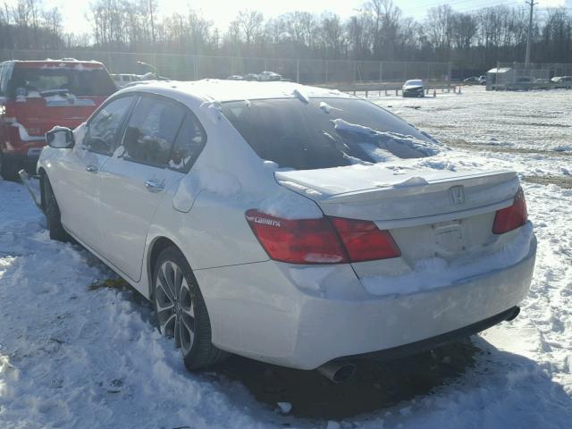 1HGCR2F58EA245603 - 2014 HONDA ACCORD SPO WHITE photo 3