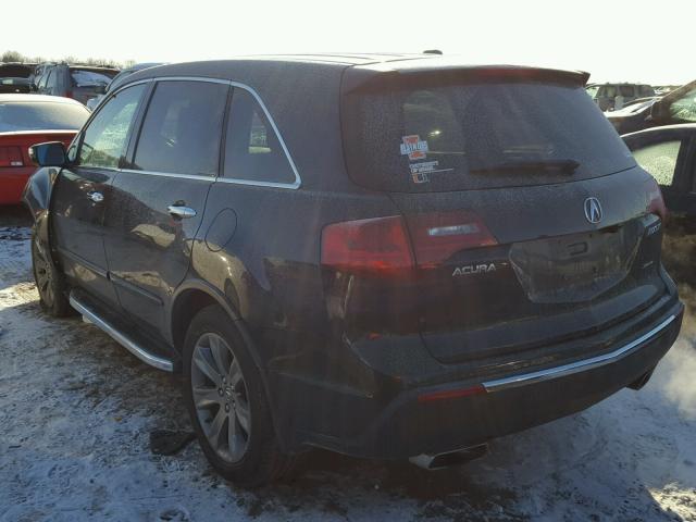 2HNYD2H59AH523673 - 2010 ACURA MDX ADVANC BLACK photo 3