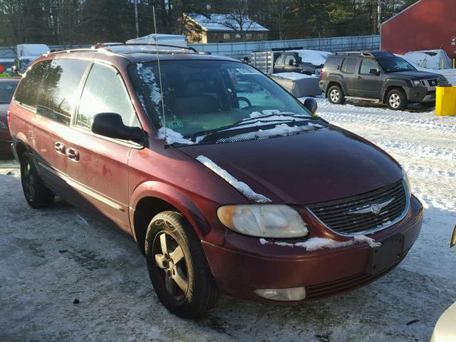 2C8GP64L93R161599 - 2003 CHRYSLER TOWN & COU MAROON photo 1