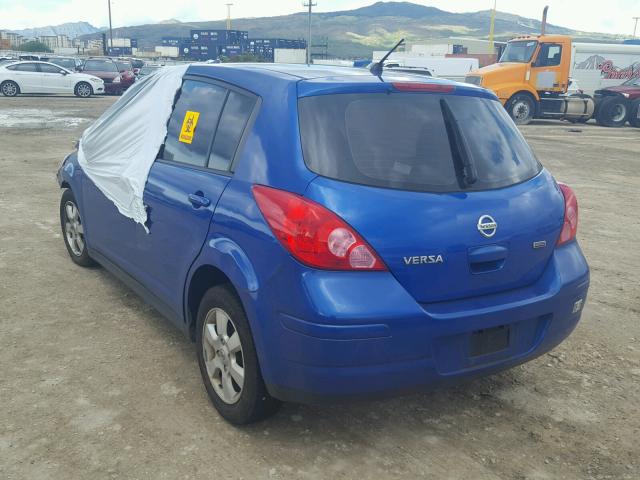 3N1BC1CP9CK806126 - 2012 NISSAN VERSA S BLUE photo 3