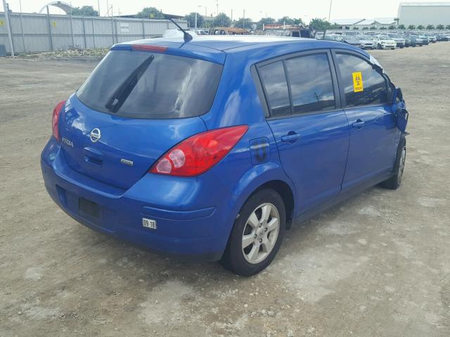 3N1BC1CP9CK806126 - 2012 NISSAN VERSA S BLUE photo 4