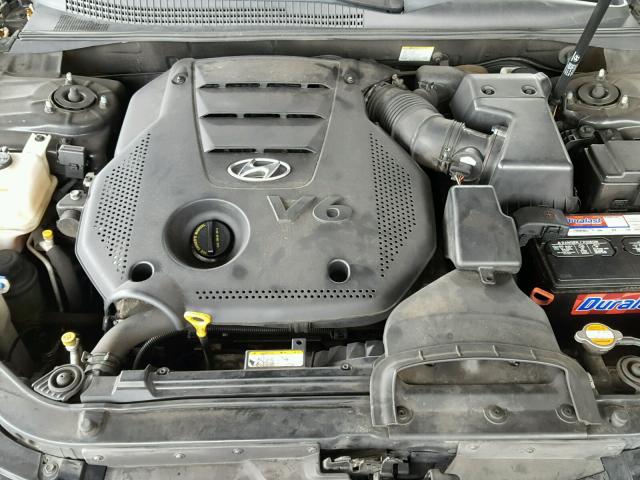 5NPEU46F09H535388 - 2009 HYUNDAI SONATA SE BLACK photo 7