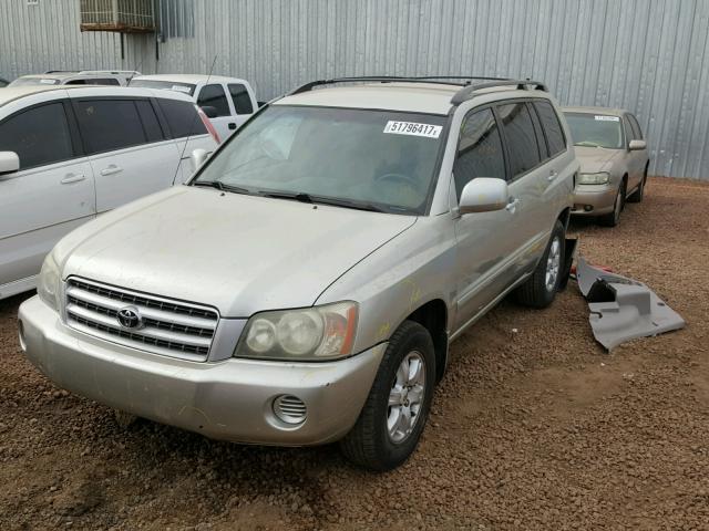 JTEGF21A730082082 - 2003 TOYOTA HIGHLANDER SILVER photo 2