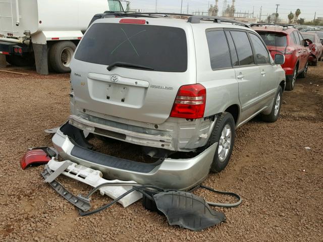 JTEGF21A730082082 - 2003 TOYOTA HIGHLANDER SILVER photo 4