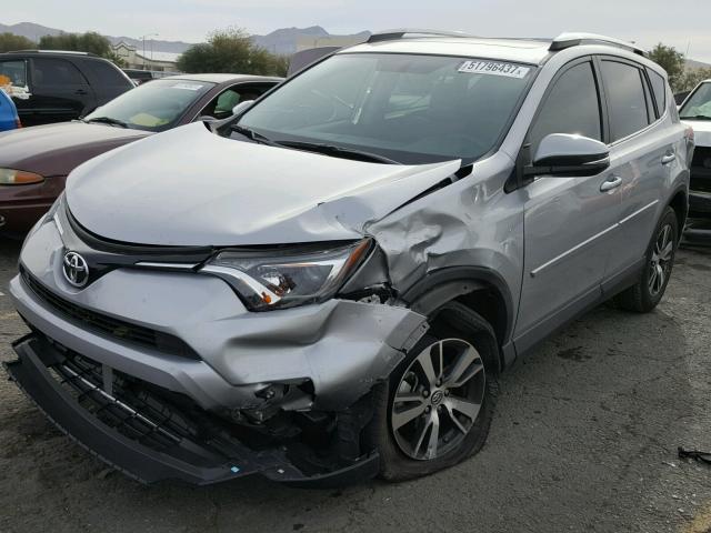 2T3WFREV8GW280628 - 2016 TOYOTA RAV4 XLE SILVER photo 2