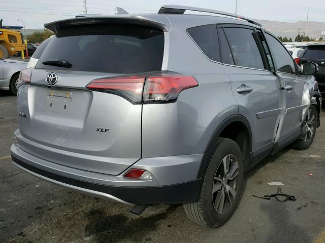 2T3WFREV8GW280628 - 2016 TOYOTA RAV4 XLE SILVER photo 4