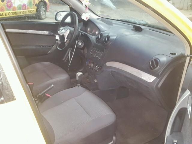 KL1TD56E79B622539 - 2009 CHEVROLET AVEO LS 黄色 照片 5