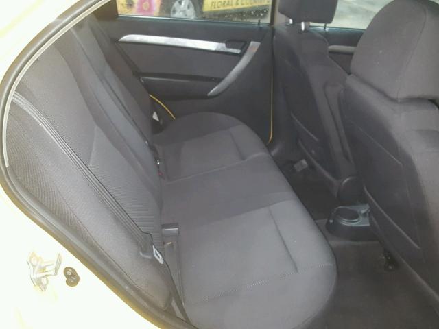 KL1TD56E79B622539 - 2009 CHEVROLET AVEO LS 黄色 照片 6