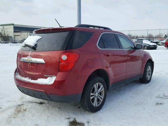 2GNALCEK1F6376429 - 2015 CHEVROLET EQUINOX LT RED photo 4