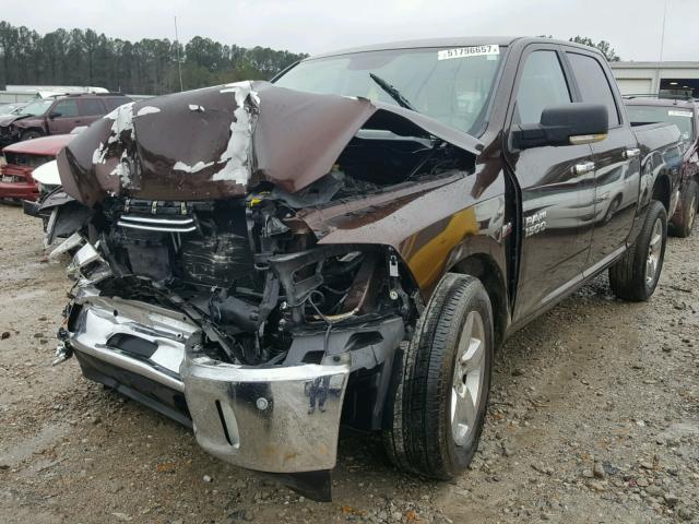 1C6RR6LT1FS607874 - 2015 RAM 1500 SLT BROWN photo 2