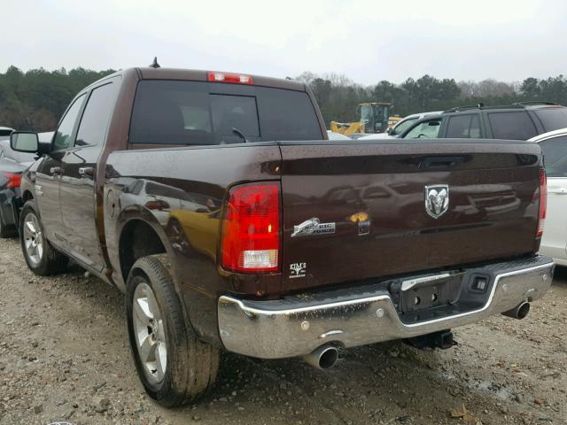 1C6RR6LT1FS607874 - 2015 RAM 1500 SLT BROWN photo 3