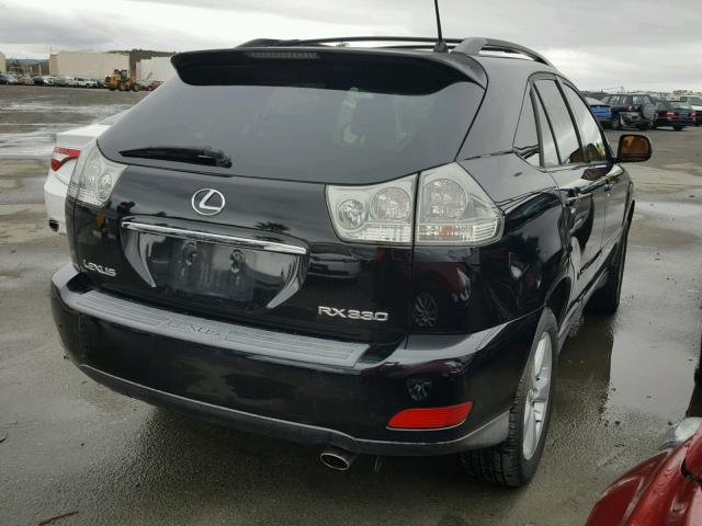 JTJHA31U440052737 - 2004 LEXUS RX 330 BLACK photo 4