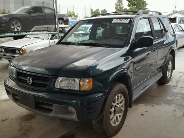 4S6CK58W314404744 - 2001 HONDA PASSPORT E GREEN photo 2