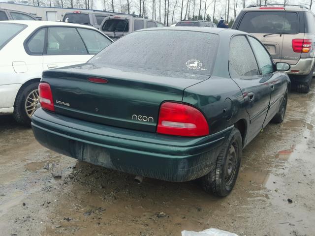 1B3ES47C5WD679418 - 1998 DODGE NEON HIGHL GREEN photo 4