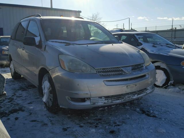 5TDZA23C64S086195 - 2004 TOYOTA SIENNA CE SILVER photo 1