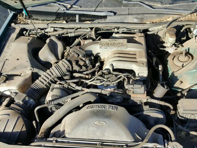 1MEPM62T7PH653464 - 1993 MERCURY COUGAR XR7 BLUE photo 7