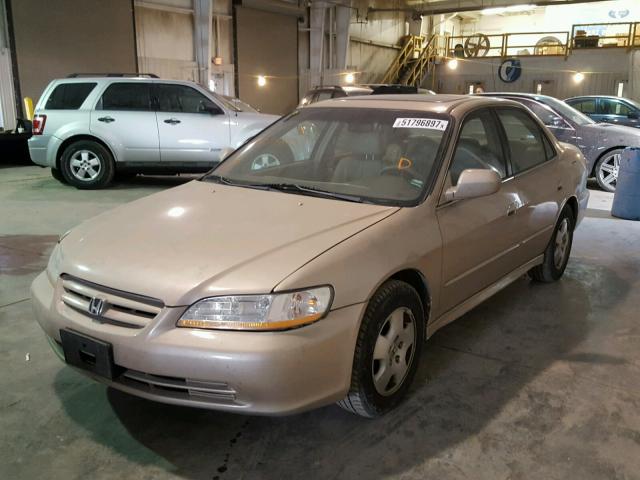 1HGCG16512A054875 - 2002 HONDA ACCORD EX GREEN photo 2