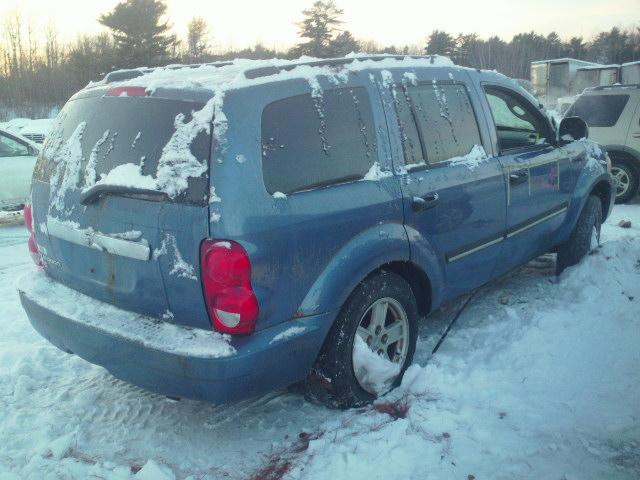 1D8HB48N77F502646 - 2007 DODGE DURANGO SL BLUE photo 4