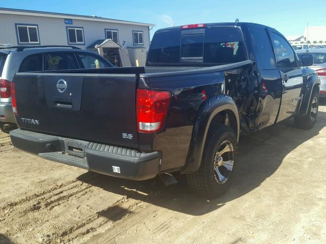 1N6AA06A57N210136 - 2007 NISSAN TITAN XE BLACK photo 4