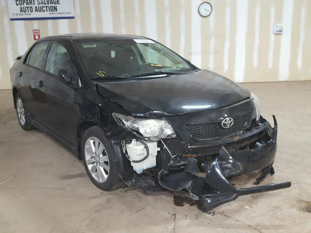 2T1BU40E09C083044 - 2009 TOYOTA COROLLA BA BLACK photo 1