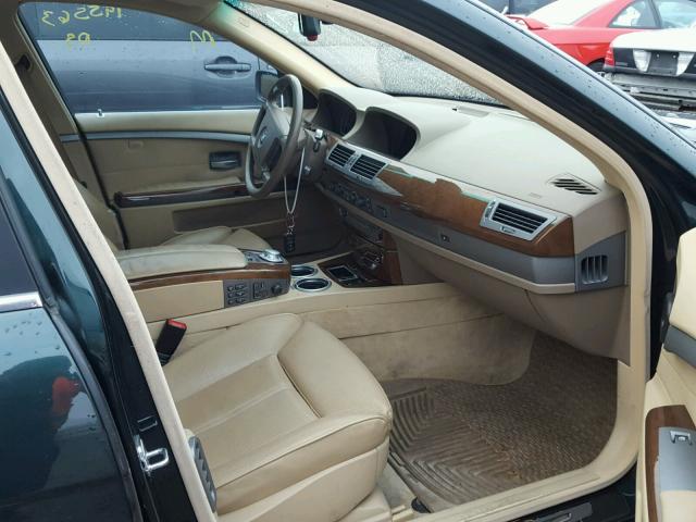 WBAGL63454DP68642 - 2004 BMW 745 I GREEN photo 5