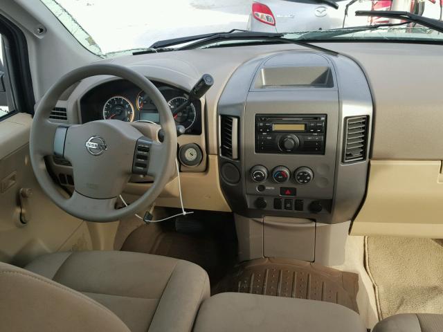 1N6BA06A59N302435 - 2009 NISSAN TITAN XE GRAY photo 9