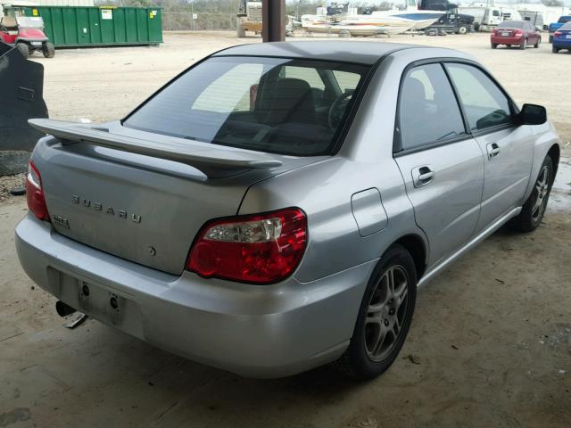 JF1GD67574H500497 - 2004 SUBARU IMPREZA RS SILVER photo 4