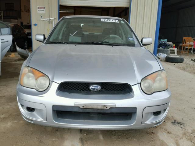 JF1GD67574H500497 - 2004 SUBARU IMPREZA RS SILVER photo 9