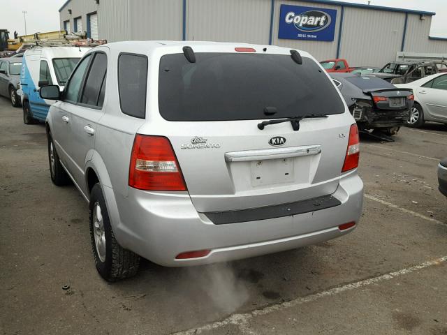 KNDJD735185813449 - 2008 KIA SORENTO EX SILVER photo 3