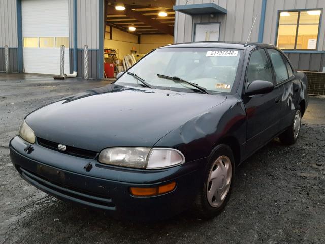 1Y1SK5261VZ436128 - 1997 GEO PRIZM BASE GREEN photo 2