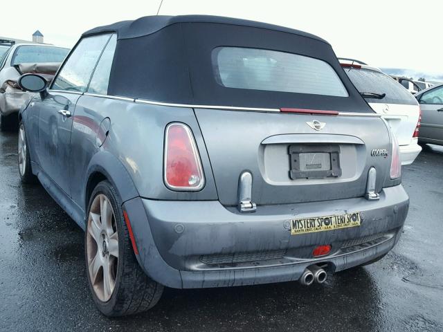 WMWRH33516TK57150 - 2006 MINI COOPER S GRAY photo 3