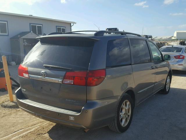 5TDZA22C24S142456 - 2004 TOYOTA SIENNA XLE GRAY photo 4