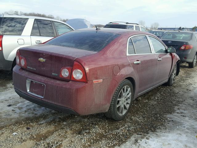 1G1ZE5EUXBF117854 - 2011 CHEVROLET MALIBU LTZ 勃艮第红 照片 4