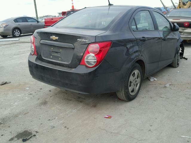 1G1JA5SH8E4239516 - 2014 CHEVROLET SONIC LS BROWN photo 4