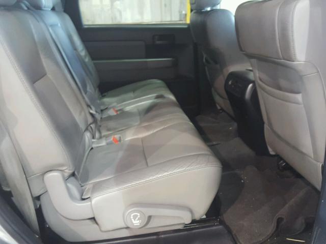 5TDZY5G10CS041127 - 2012 TOYOTA SEQUOIA SR GRAY photo 6