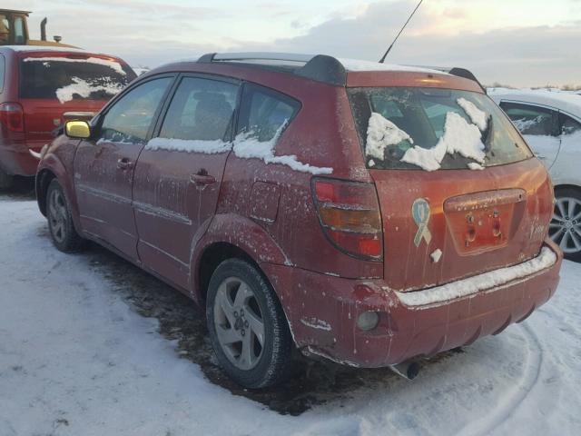 5Y2SL63805Z439027 - 2005 PONTIAC VIBE MAROON photo 3