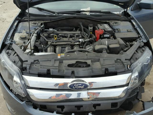 3FAHP0HA9BR241365 - 2011 FORD FUSION SE BLUE photo 7