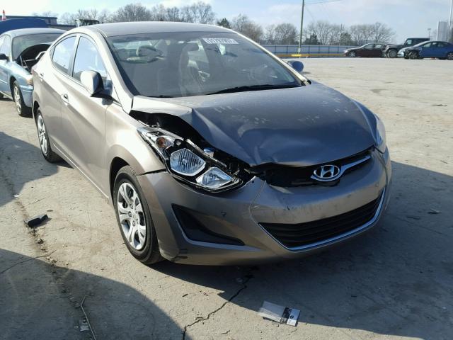 5NPDH4AE7GH782788 - 2016 HYUNDAI ELANTRA SE TAN photo 1