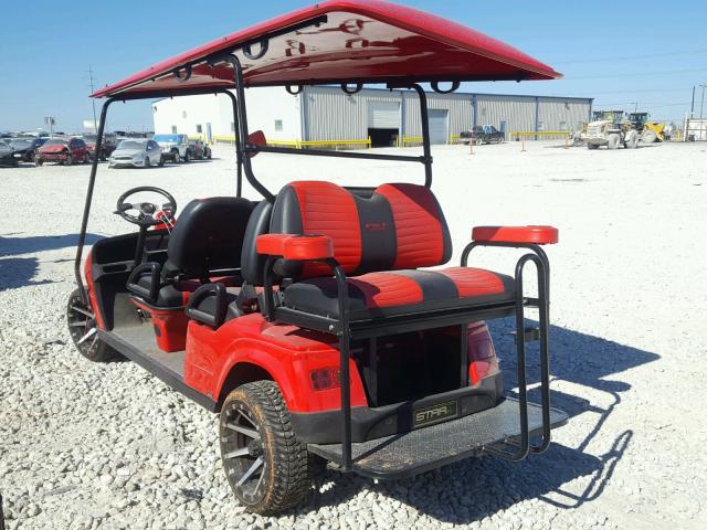 16148424061SGRH0 - 2016 CHALET GOLF CART RED photo 3