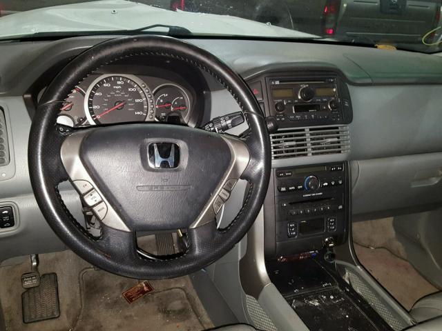 5FNYF185X5B052333 - 2005 HONDA PILOT EXL WHITE photo 9